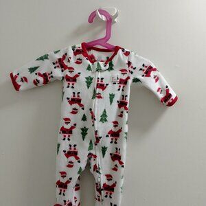 Just One You By Carter's, My First Christmas, Santa Clause, Long Sleeved Footies